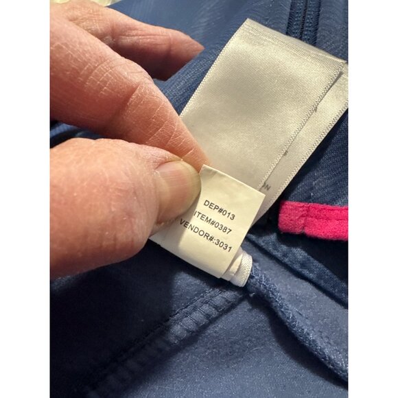 Eddie Bauer Kids Girls L (14) Blue Hoodie Jacket Pink Trim - Picture 11 of 11